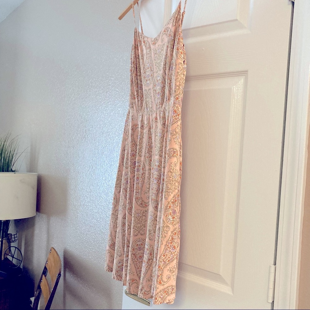 Old Navy Pink Paisley Cami Dress